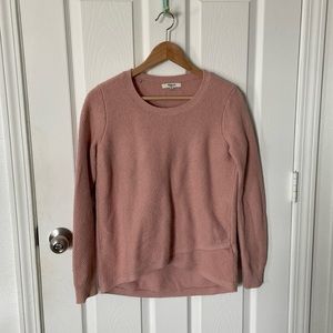 soft pink madewell sweater